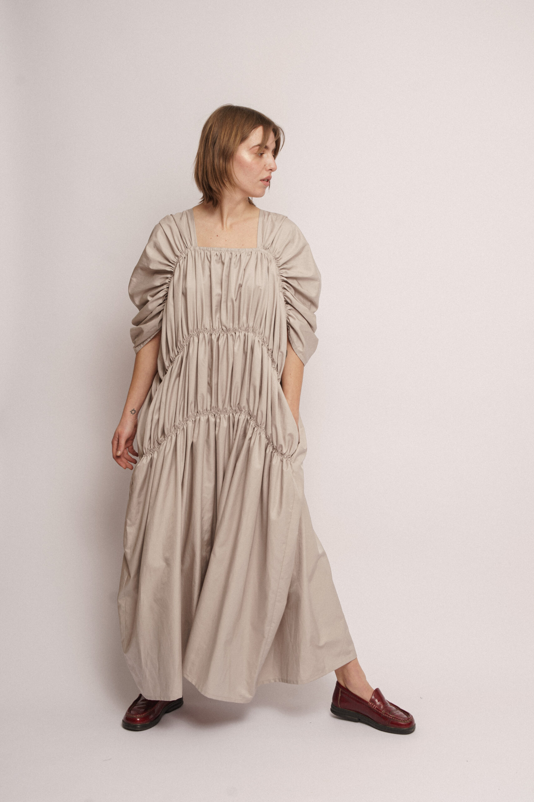 Ruffle Dress Long