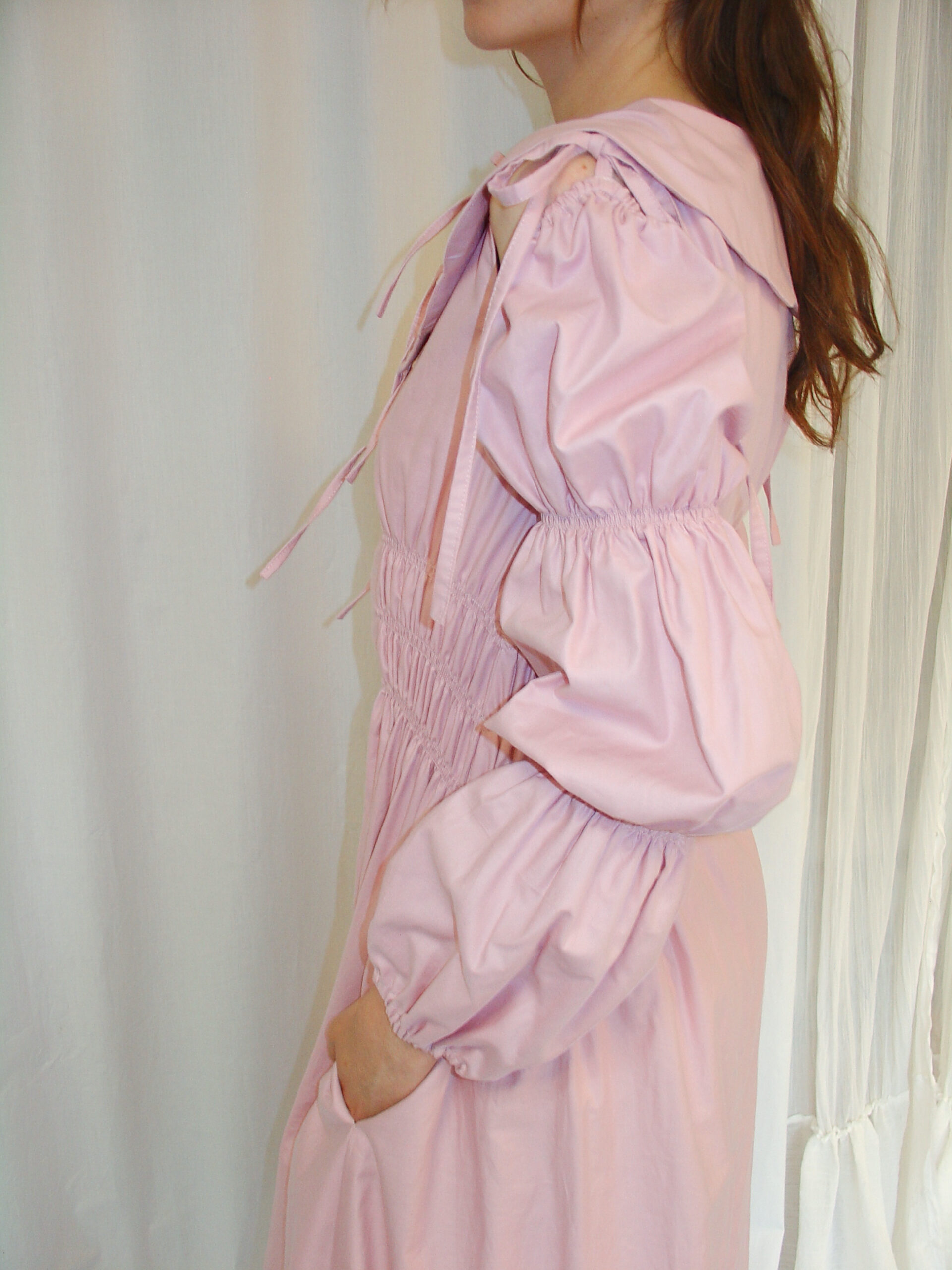 Marie Dress Midi Pink