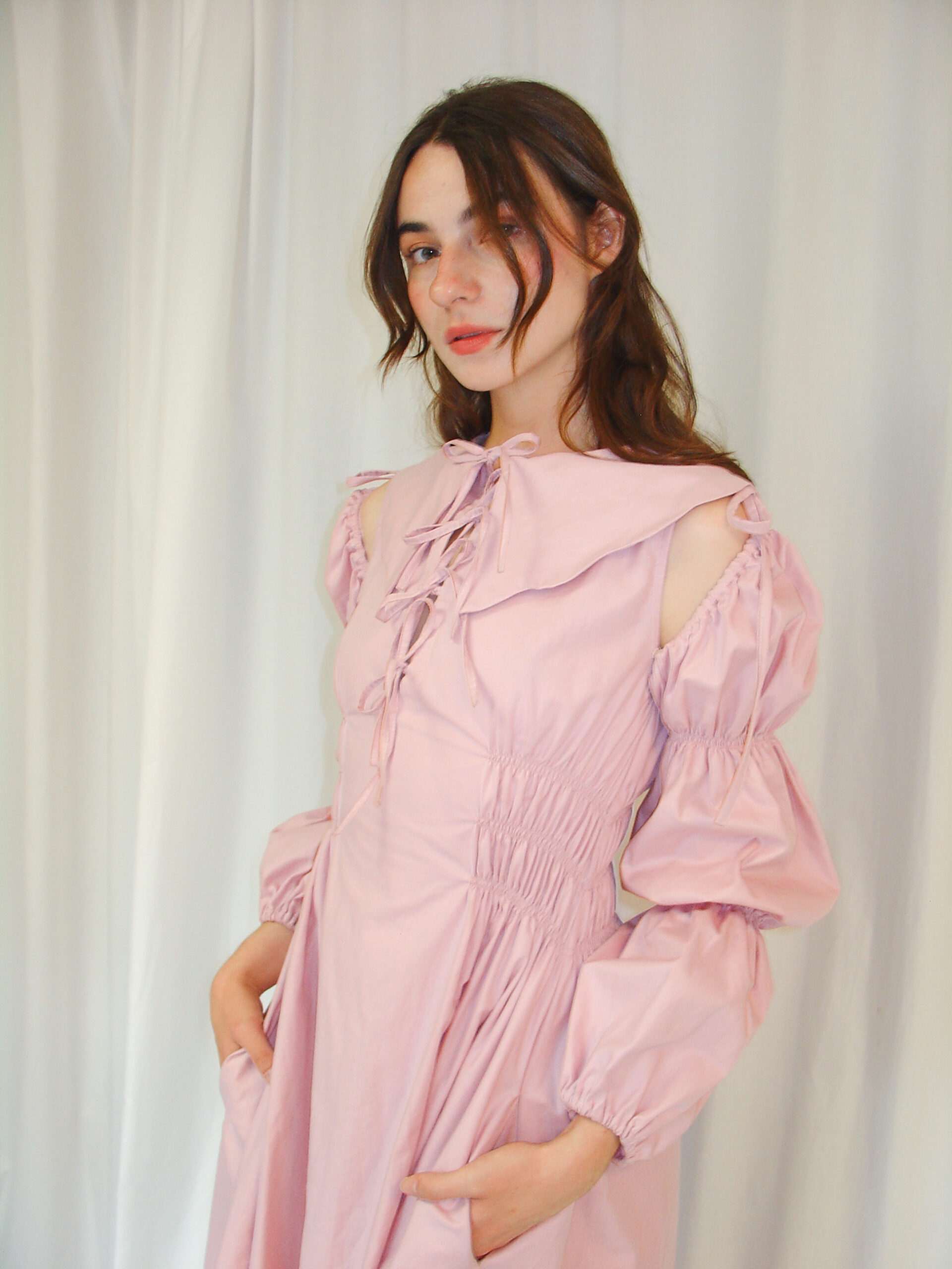Marie Dress Midi Pink