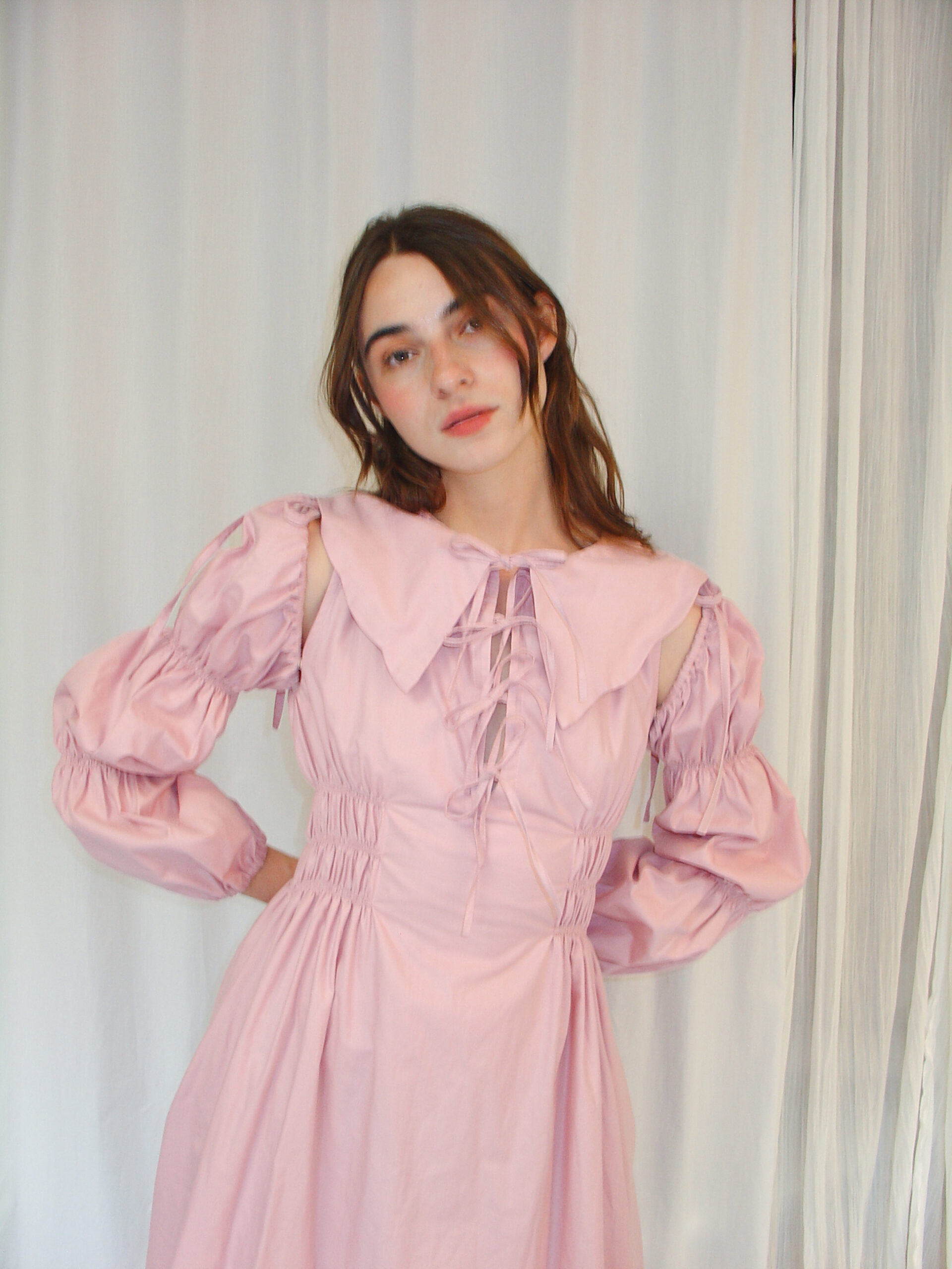 Marie Dress Midi Pink