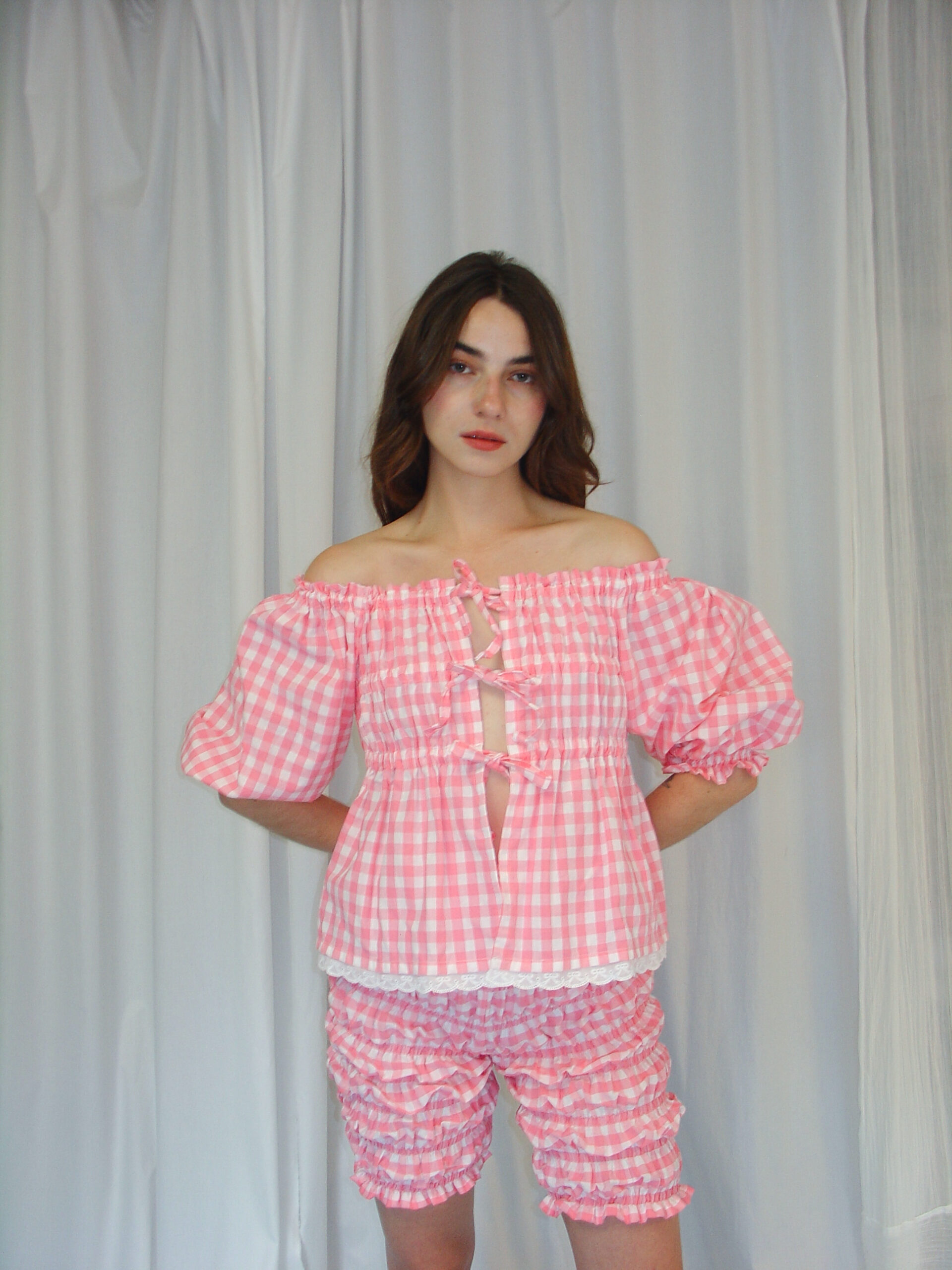 Matilda Top Pink Gingham
