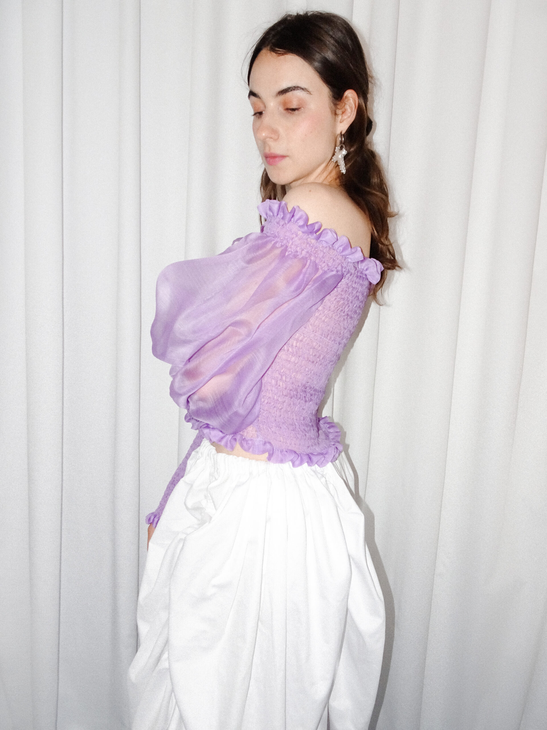 Balloon Skirt White