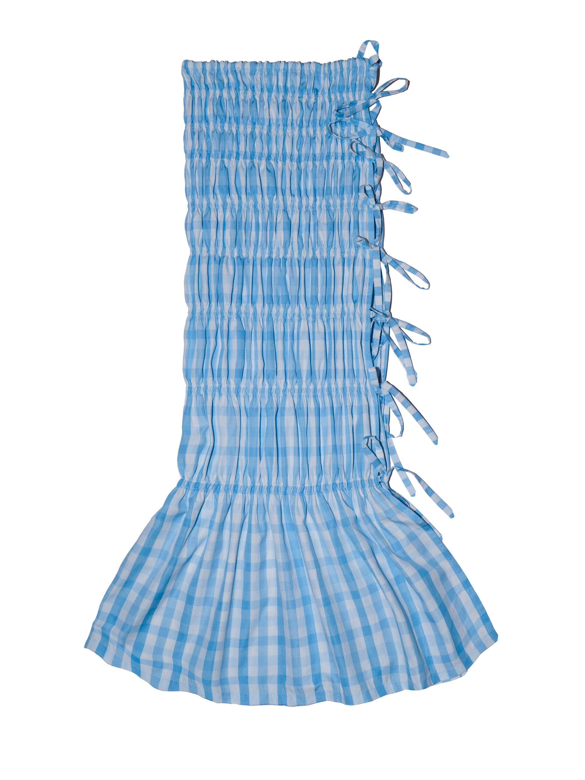 Caterpillar Blue Gingham